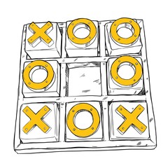 illustration of a game chase