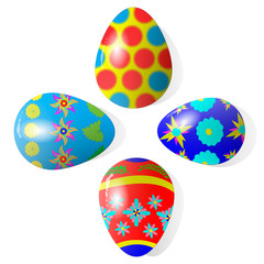 A vector Easter egg isolated on white background