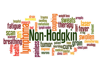 Fototapeta premium Non-Hodgkin lymphoma word cloud concept 2