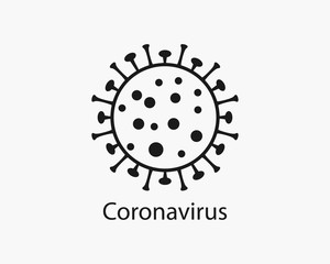 Coronavirus, flu icon. Vector illustration, flat design.