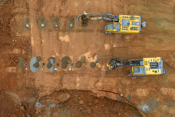 Blasting Rock and Commercial Construction Site in Lilburn, Georgia