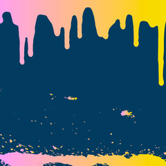 splashes of paint splatters flying in different directions. vector