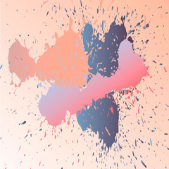 splashes of paint splatters flying in different directions. vector