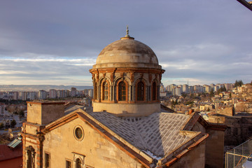 Fototapeta na wymiar (Yaman Dede Cami) Greek Panaya Church In Kayseri