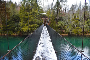 Lake at Pickett CCC Memorial State Park in Central Tennessee in the United States