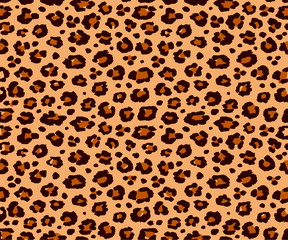 background texture leopard orange black jaguar seamless repeats pattern print