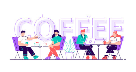 People Drink Coffee Motivation 
