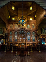 Fototapeta na wymiar Church of the Kazan Icon of the Mother of God. Vyritsa..