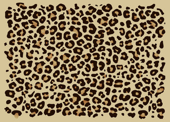 Leopard pattern design, vector illustration background seamless repeats print