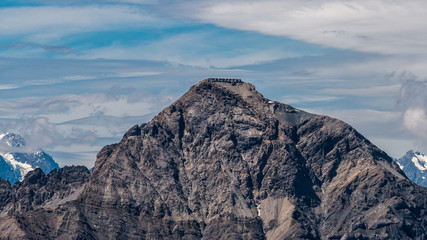 Panorama montagne in alta Val Susa - Piemonte - Italy  - Sestriere - Veduta del Forte dello Chaberton da Monte Fraiteve