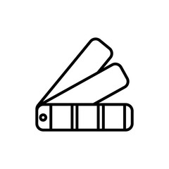 paint sample colors palette isolated icon