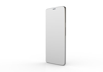  New realistic mobile phone smartphone mockup with blank screen.