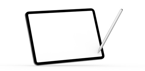 TABLET PC computer device mobile isolated background 3d