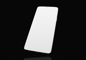  New realistic mobile phone smartphone mockup with blank screen.