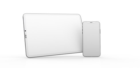 TABLET PC computer device mobile isolated background 3d