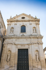 Fototapeta na wymiar Sant' Anna Church in Lecce, Italy
