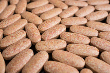 Pills background, close up