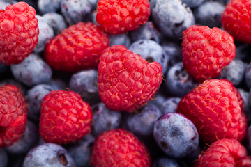 raspberry blueberry mix