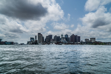 Boston cityscape, USA