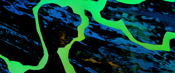 Abstract painting graphic fractal art. Creative template for decor backgrounds of covers, web banners, invitations or cards. Surreal bright print in digital oil and acrylic mixed impressionism style.