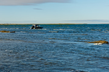 boat on the lake