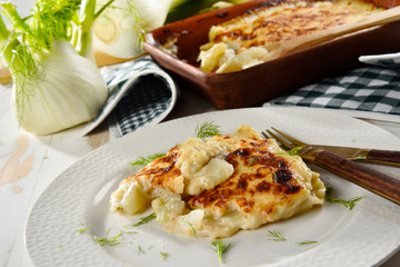 Finocchi al forno gratinati