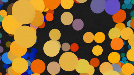 Abstract painting graphic fractal art. Creative template for decor backgrounds of covers, web banners, invitations or cards. Surreal bright print in digital oil and acrylic mixed impressionism style.