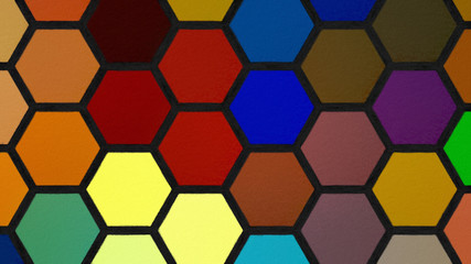 Abstract painting graphic fractal art. Creative template for decor backgrounds of covers, web banners, invitations or cards. Surreal bright print in digital oil and acrylic mixed impressionism style.