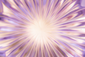 Obraz premium Abstract blurred background in the form of a flower and sun rays of pink color. Concept background, texture
