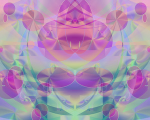 Luminous Spheres Multicolored Background Abstract