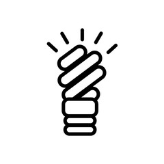 ecology bulb light energy line style