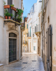 Scenic summer sight in Martina Franca, province of Taranto, Apulia, southern Italy.