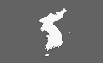 3d rendering of Seoul map and gyeonggi do map.. seoul background image. korea map.