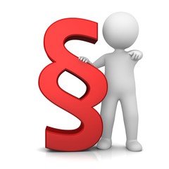 article sign paragraph symbol red icon 3d