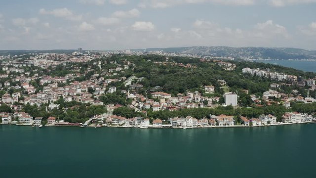 Sea and Waterside Houses Aerial View 2