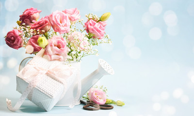Spring background with petals