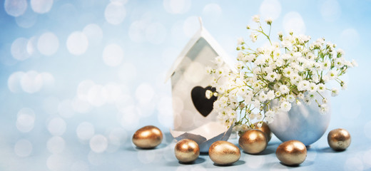 Easter backgroun with flower