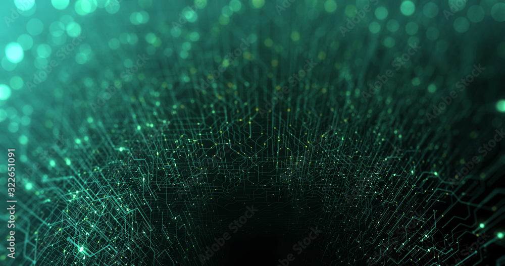 Poster circuit board, motherboard, digital chip. tech science background. integrated communication processo
