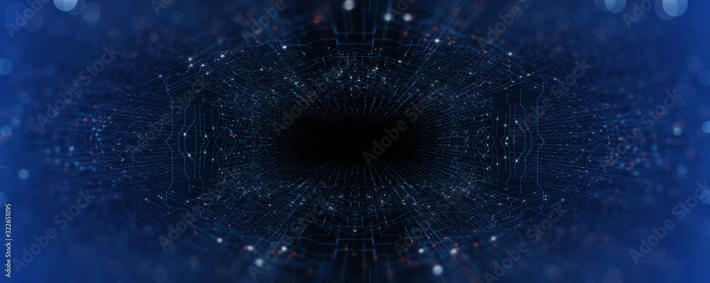 Poster circuit board, motherboard, digital chip. tech science background. integrated communication processo