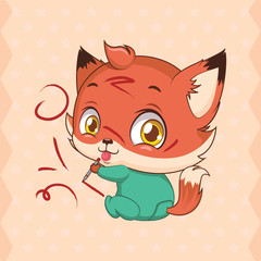 Cute baby fox mascot set - baby accessories
