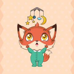 Cute baby fox mascot set - baby accessories