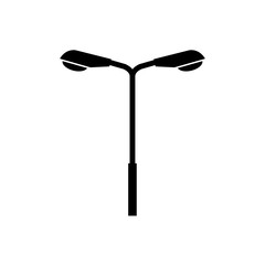 Lamppost icon, logo isolated on white background