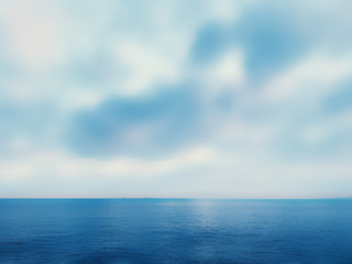 Naklejka na ściany i meble Abstract seascape with blurred panning motion