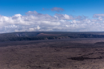 Wider scene on top of Kilaeuea volcano, Hawaii,, USA.