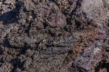 Closeup of 1961 Lava, Kilaeuea volcano, Hawaii,, USA.