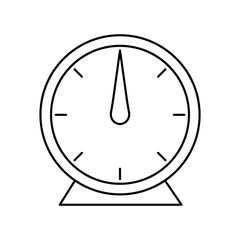 Glossy vector illustration of an analog 60-minute timer.
