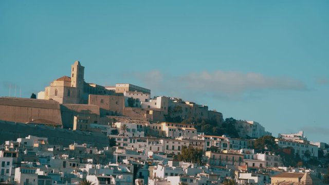 Dalt Vila Ibiza Old Town Fortification from the Boat