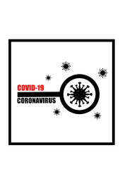 Covid-19. Coronavirus (2019-nCoV) vector design. Wuhan virus. Web banner concept. Awareness, prevent, information, news. Coronavirus icons.