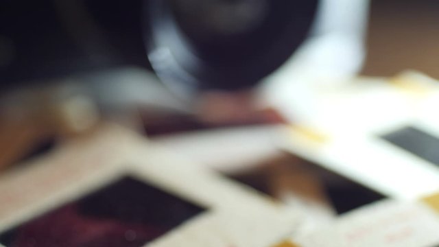 Close Up Of Old Vintage 35Mm Slide Films