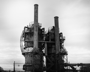 Old Metal Building Structure Abandoned